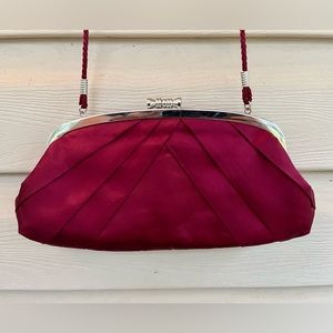 Vintage style Kate Landry satin clutch